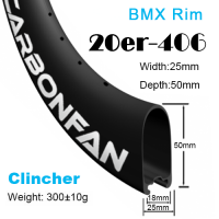 Depth:50mm Width:25mm 20er Clincher 406 carbon road rim