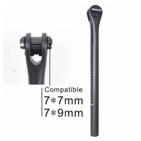 Carbonfan Design Zero offset 27.2mm*400mm Road Bike UD matte Carbon Seat post Mtb Bicycle Seatpost Fixed Gear Seatpost