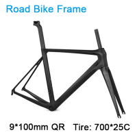 Carbonfan 700*25C ATUM 9*100mm QR  Road Bike Carbon Frameset