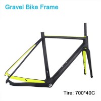 Carbon Bike Frame Gravel bikes 700*40C Carbon CycloCross Bike Frame Cadre carbone Disc brake Di2 Carbon bike frame Matte/Glossy