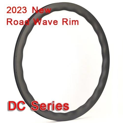 Carbonfan T700 / T800 Width 28mm Only 24holes  Asymmetric Clincher Road Wave Rim DC Series